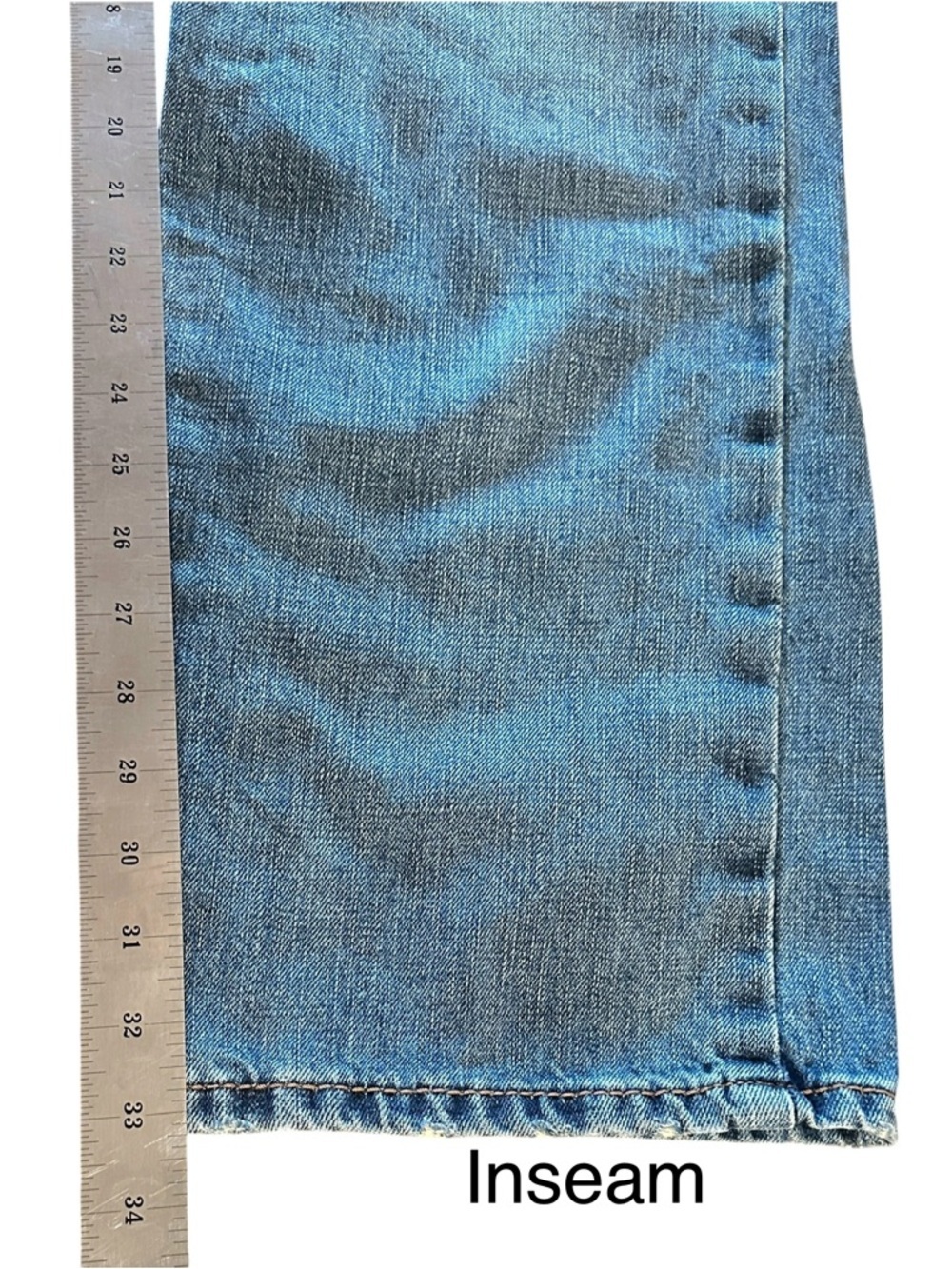 Ariat Men's Blue Bootcut Jeans Light Wash Tag Size 40x34 Measures 40x33 - Picture 9 of 16